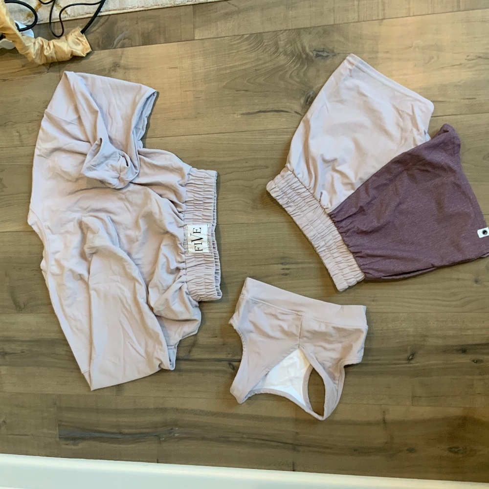 Five Dancewear 3 Piece Set - Lavender and Purple